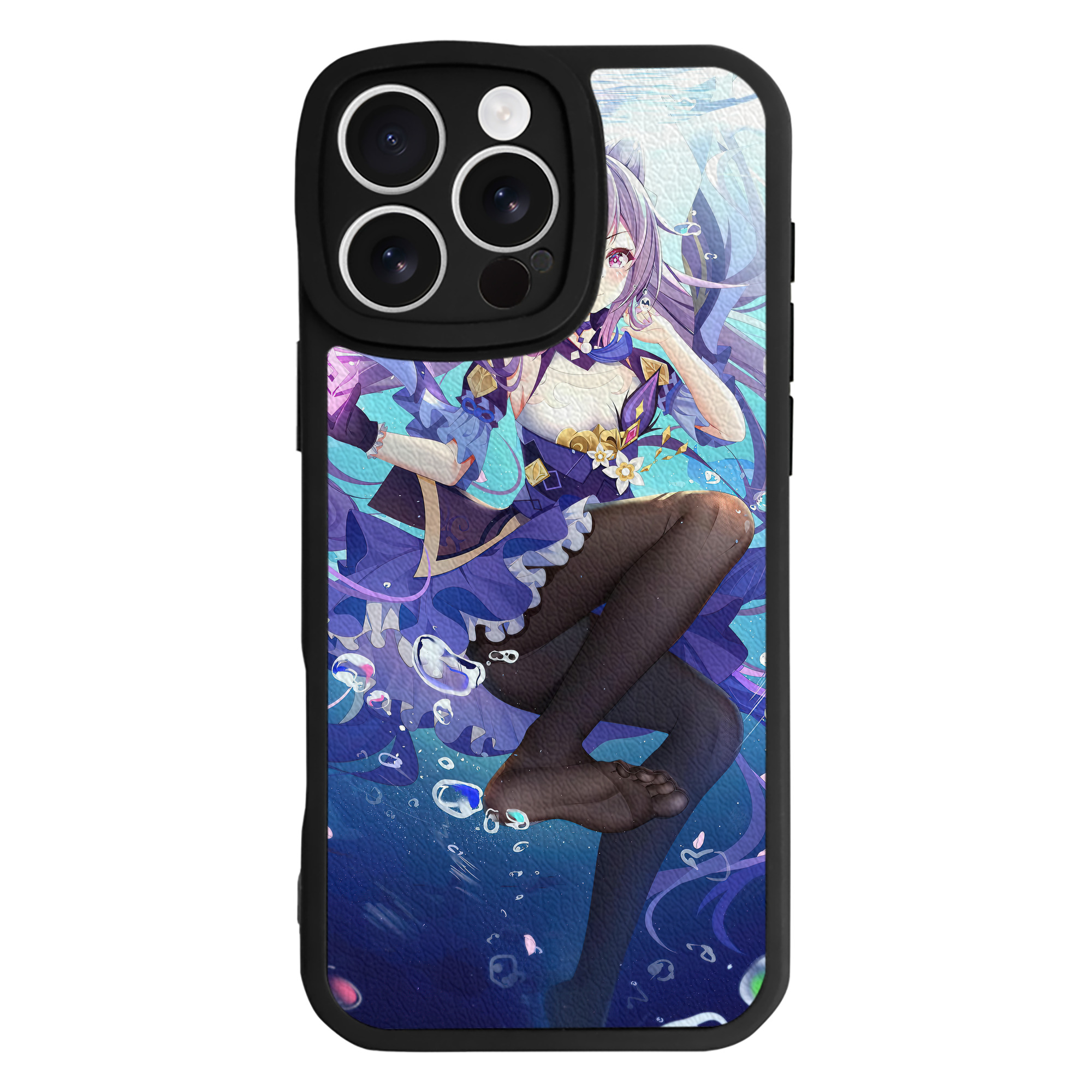 げんし神 genshin 【iPhone 16シリーズ対応】シリコンスマホケース（レザー調） 材質：シリコン